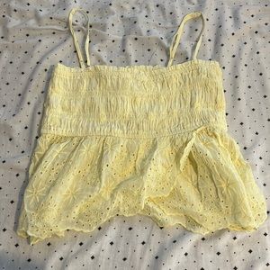 yellow american eagle top